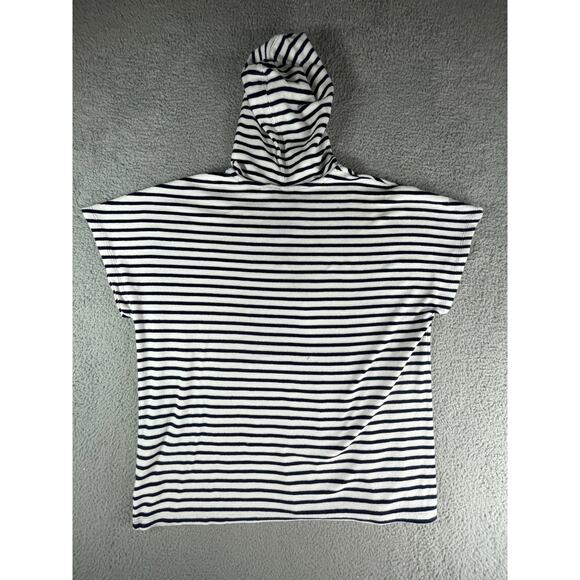 Lands End Swim Coverup Womens Small / Medium Blue Hooded Terry Cloth - Picture 5 of 8